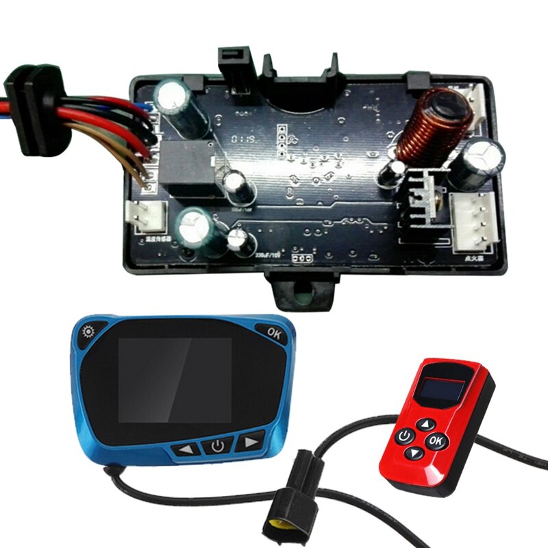 12V / 24V Blau LCD Monitor LCD Parkplatz Heizung Schalter Universal- Heizung Gerät Regler Fernbedienung Ersatz Teile