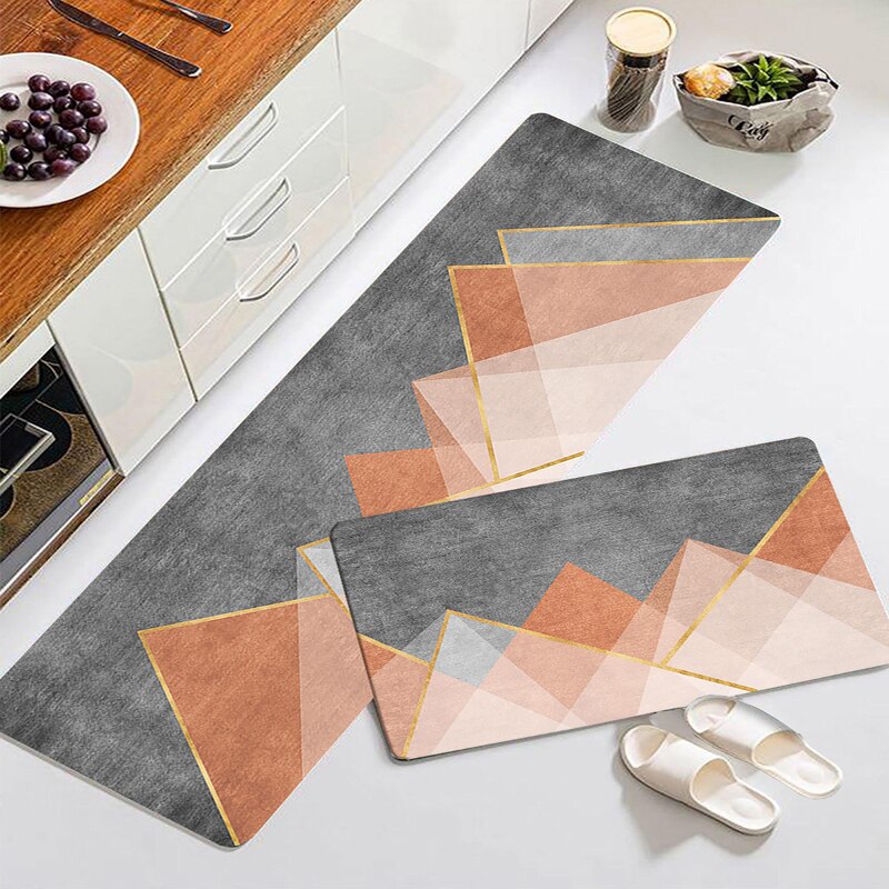 Keuken Mat Antislip Soft Badkamer Tapijt Wasbare Duurzaam Huis Ingang Deurmat Moderne Thicken Woonkamer Tapijt Thuis Vloermatten: Style 3 / 1Pc 40x120cm