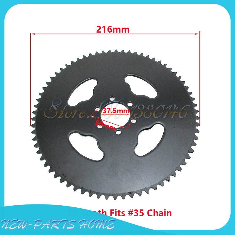 70 tooth #35 Chain Sprocket For Baja Doodle Dirt Bug Racer Mini Bike