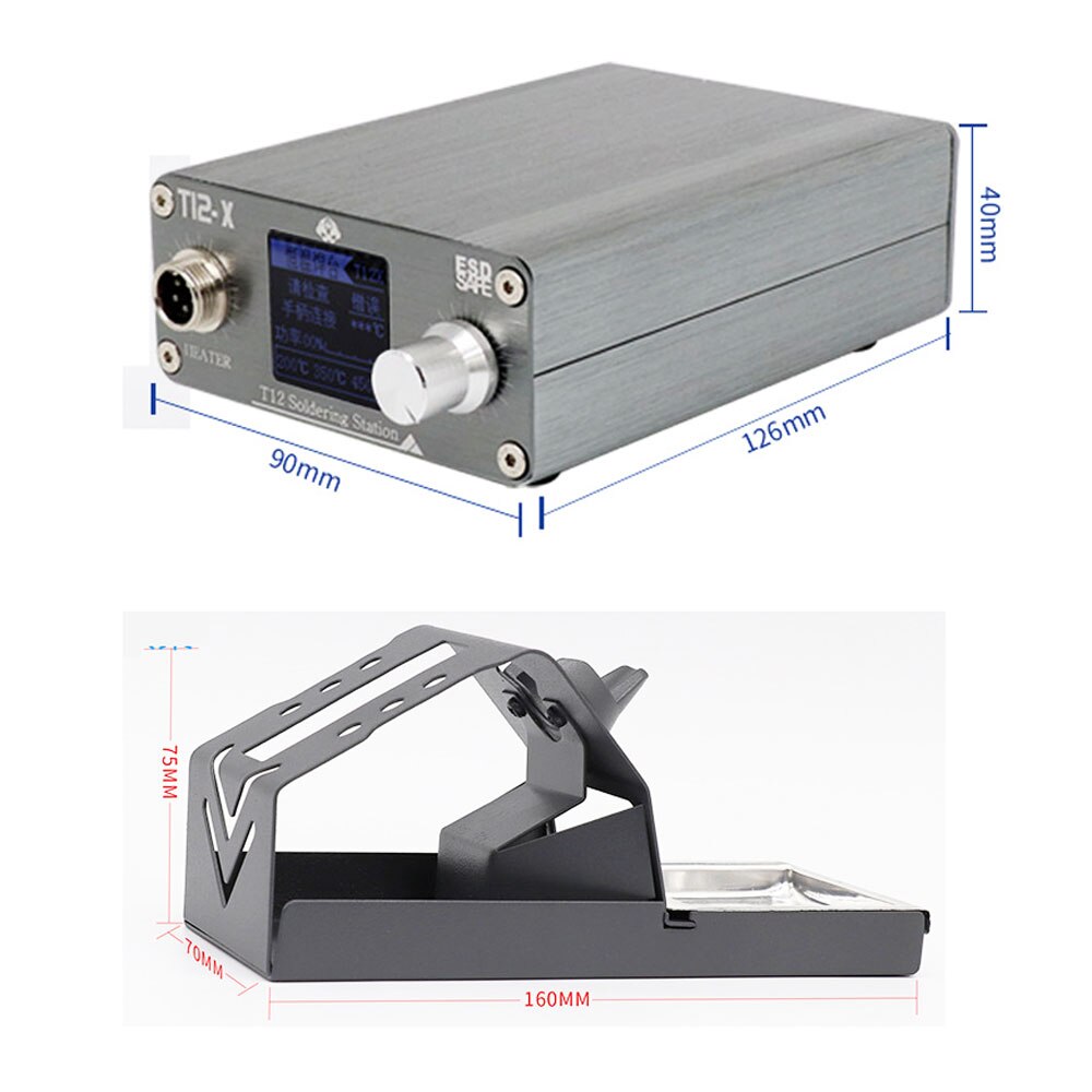 T12-X T12 Soldering Station Electronic Welding Iron LED Digital Display BGA Rework Station With Soldering Tips Repair Tools