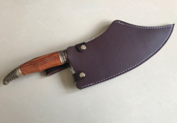 Chinese kitchen chef knife Multifunctional meat cleaver vegetable cutter Fixed blade Cooking tools: black