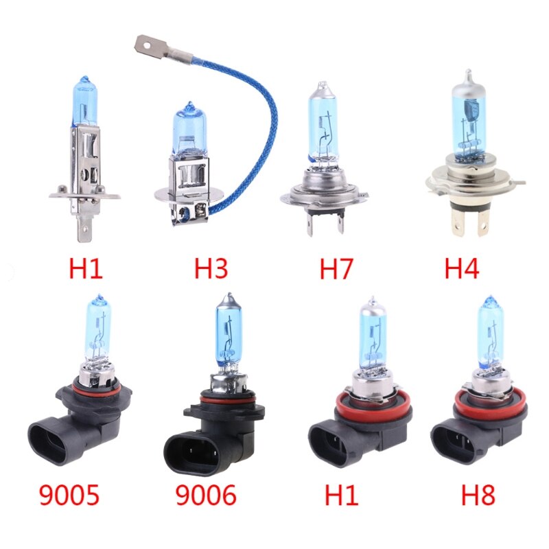 1Pc Halogeenlamp 12V 55W 5000K Quartz Glas Auto Koplamp Lamp H1/H3/H4/H7/H11