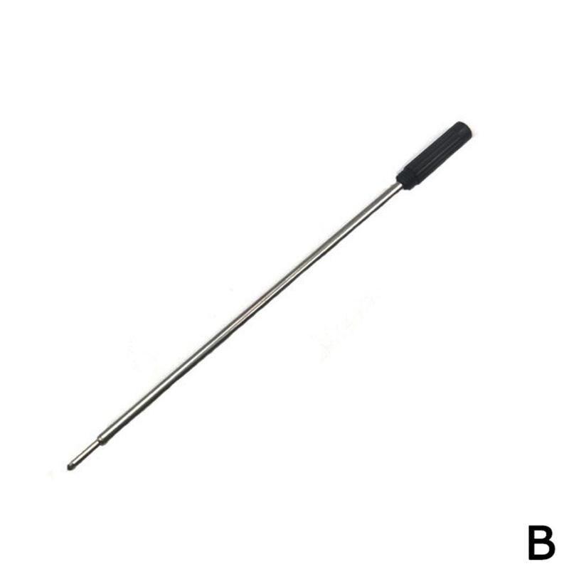 Kulepenn metallpenn fylle på 1.0mm lengde 11.6cm rustfri fylle på kort penn og svart erstatning s fylle på blått blekk  i2 w 1: B