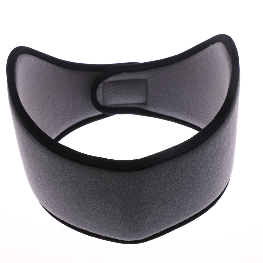 Calentador de invierno Unisex mujeres hombres oído cabeza banda Polar Fleece negro Ear Muff Stretch Spandex accesorios de bandas para el cabello