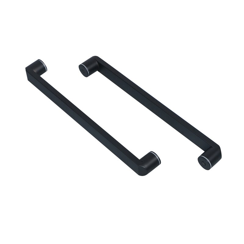 Glass door handle of bathroom glass door handle of black shower room 304 stainless steel