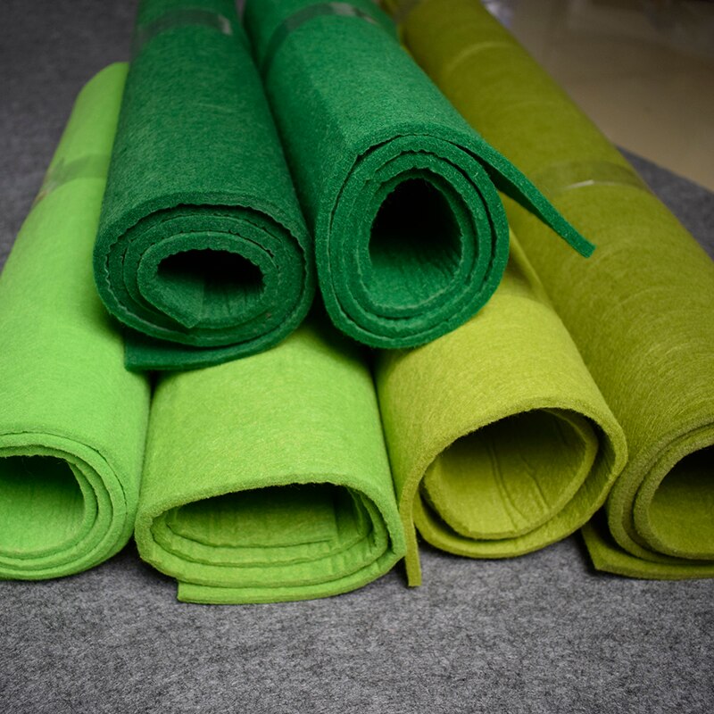 45 x 90cm 5mm tykt hårdt håndarbejde filt grøn filt jul håndværk filt håndværk syemateriale til børnehave filtemner