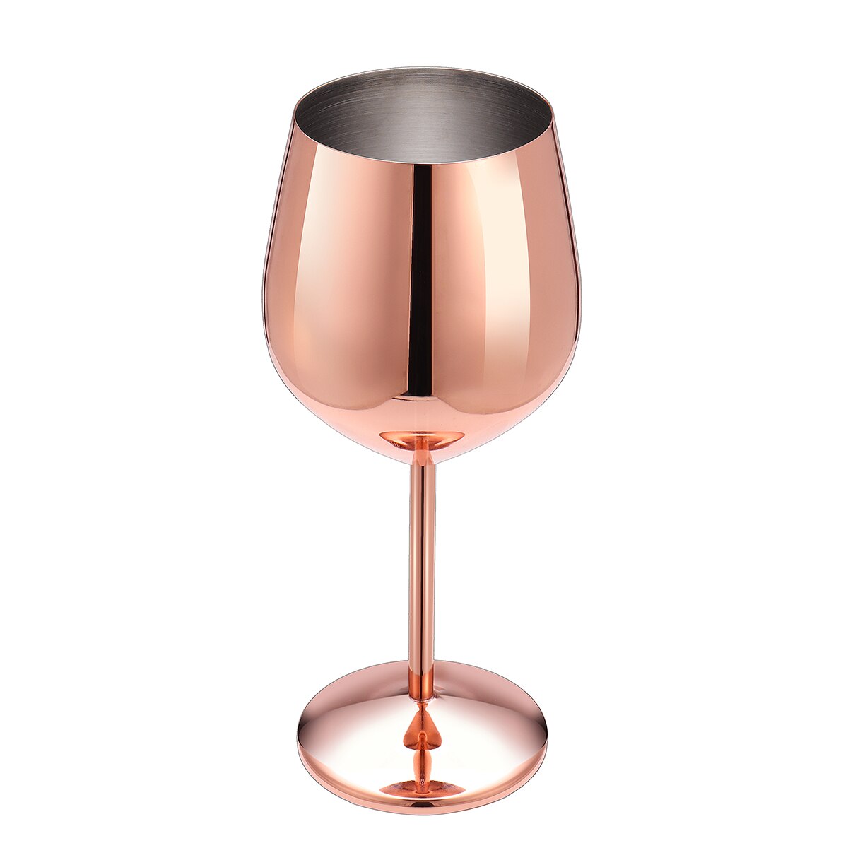 Copas de vino tinto de acero inoxidable a prueba de roturas, copas de vino antirotura, copas de vino duraderas, utensilios de Bar: Rose Gold