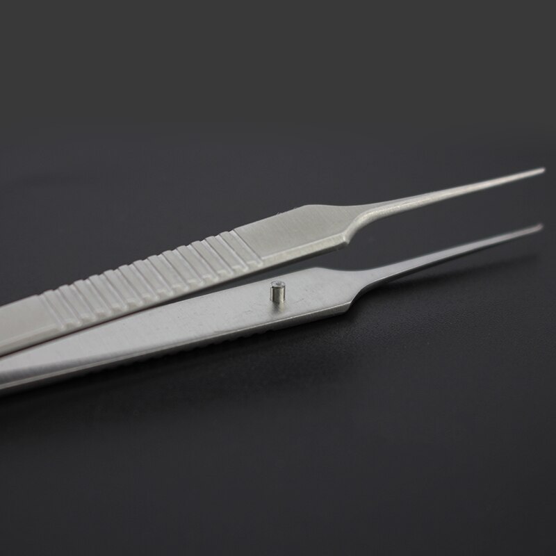 1Pcs Micro Pincet Dubbel Ooglid Pincet Vet Pincet Cosmetische Pincet Plastic Pincet Micro Pincet Met Toothe