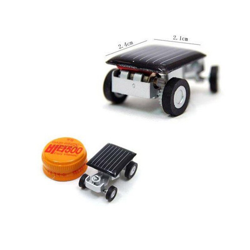 Minsta minibil solenergi leksaksbil racer pedagogisk pryl barn barnleksaker