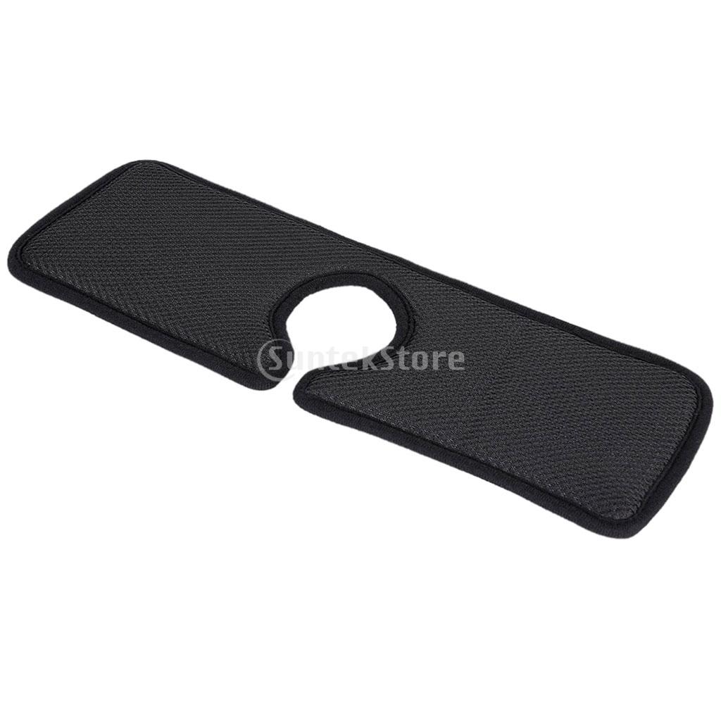 Køkken vandhane wraparound absorberende måtte vandhane drypfanger til bondehus vandhane stænk bordplade beskytter til badeværelse: Sort  a 1 stk