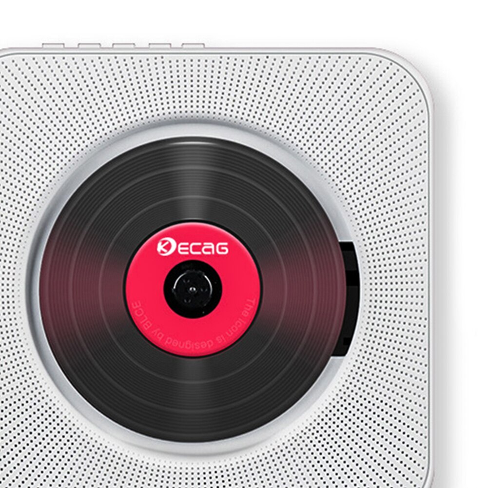 CD Player Wall-mounted Portable Home Audio Boombox with Remote Control FM Radio Built-in HiFi SpeakersB MP3