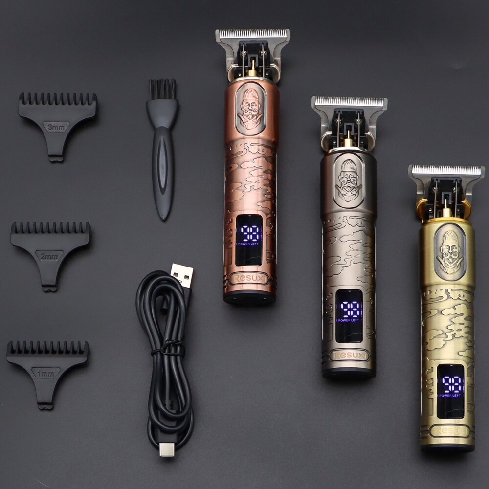 T9 0Mm Professionele Tondeuse Baard Trimmer Elektrische Oplaadbare Mannen Haar Scheerapparaat Baard Kapper Hair Cut Snijden Machine