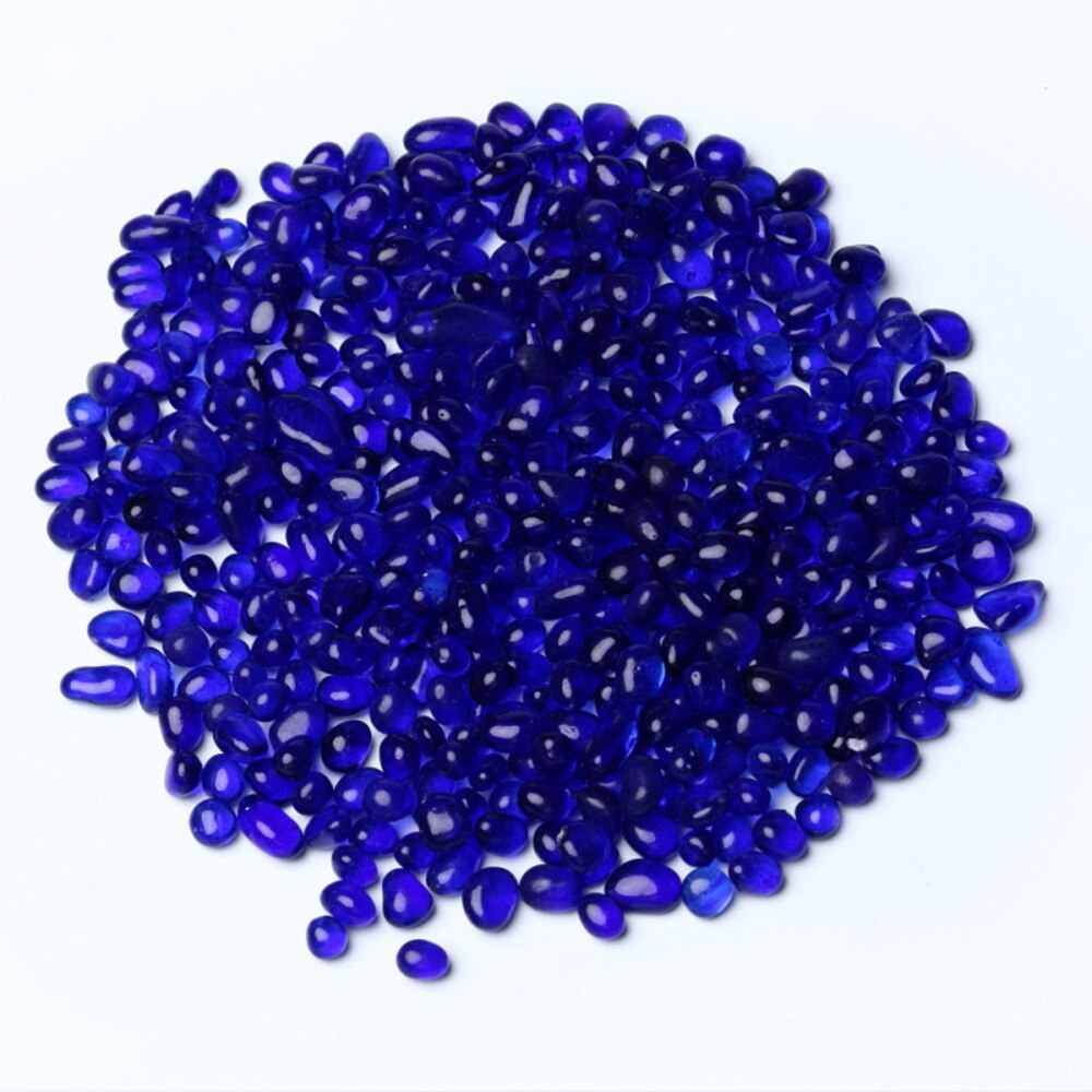 Gravier en verre coloré 500g 3-5mm, cristal pierres glacées, ornement d'aquarium décoratif, pot de fleurs