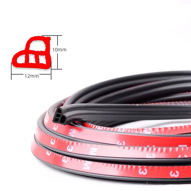 Autodeur Afdichting Strip Auto Sticker Rubber Auto Kofferbak Trim Rand Afdichting Geluidsisolatie Voor Deur Rubber Tochtstrip Epdm