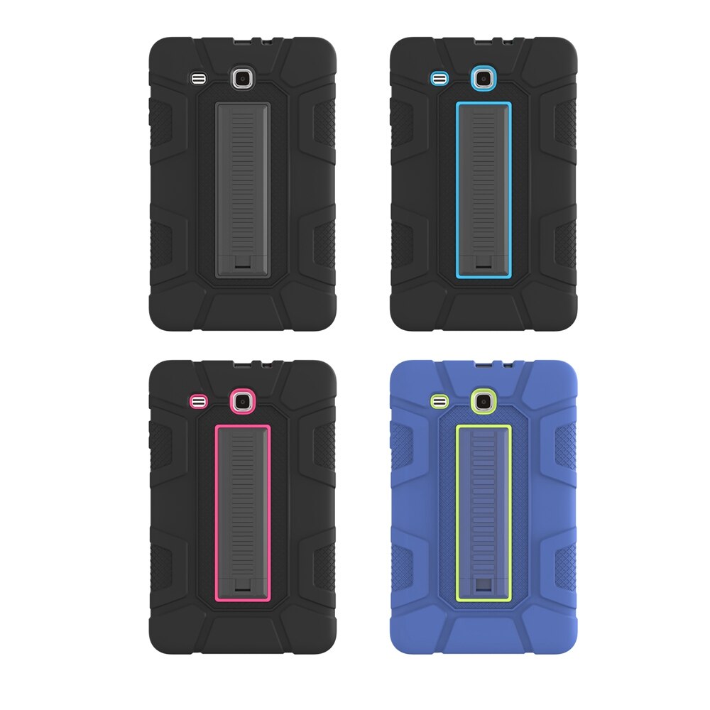Voor Samsung Galaxy Tab E 9.6 inch T560 T561 Case Kinderen Veilig PC Silicon Hybrid Anti-fall Shockproof Stand tablet Cover