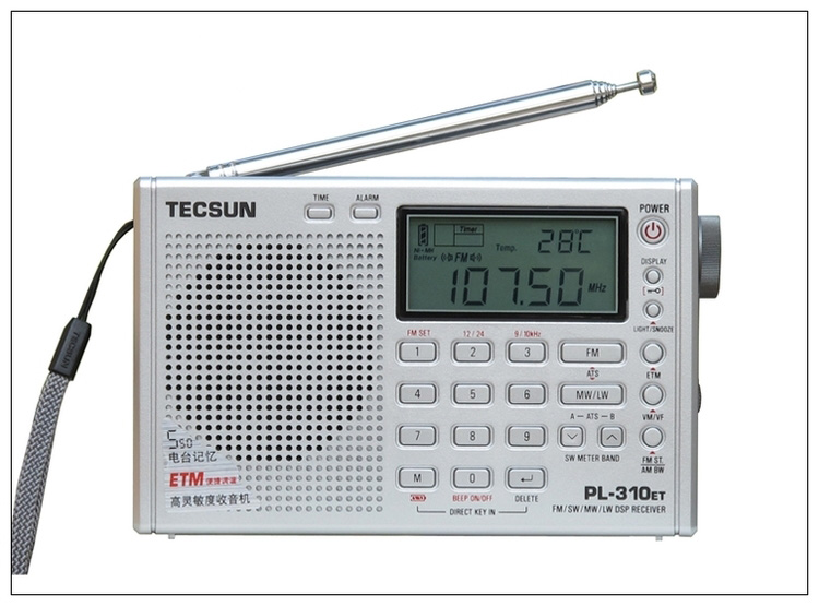 100%  helt tecsun  pl310et pl -310et fuld band radio digital demodulator på fm / am / sw / mw / lw verden band-stereoradio digital modtager: Flis