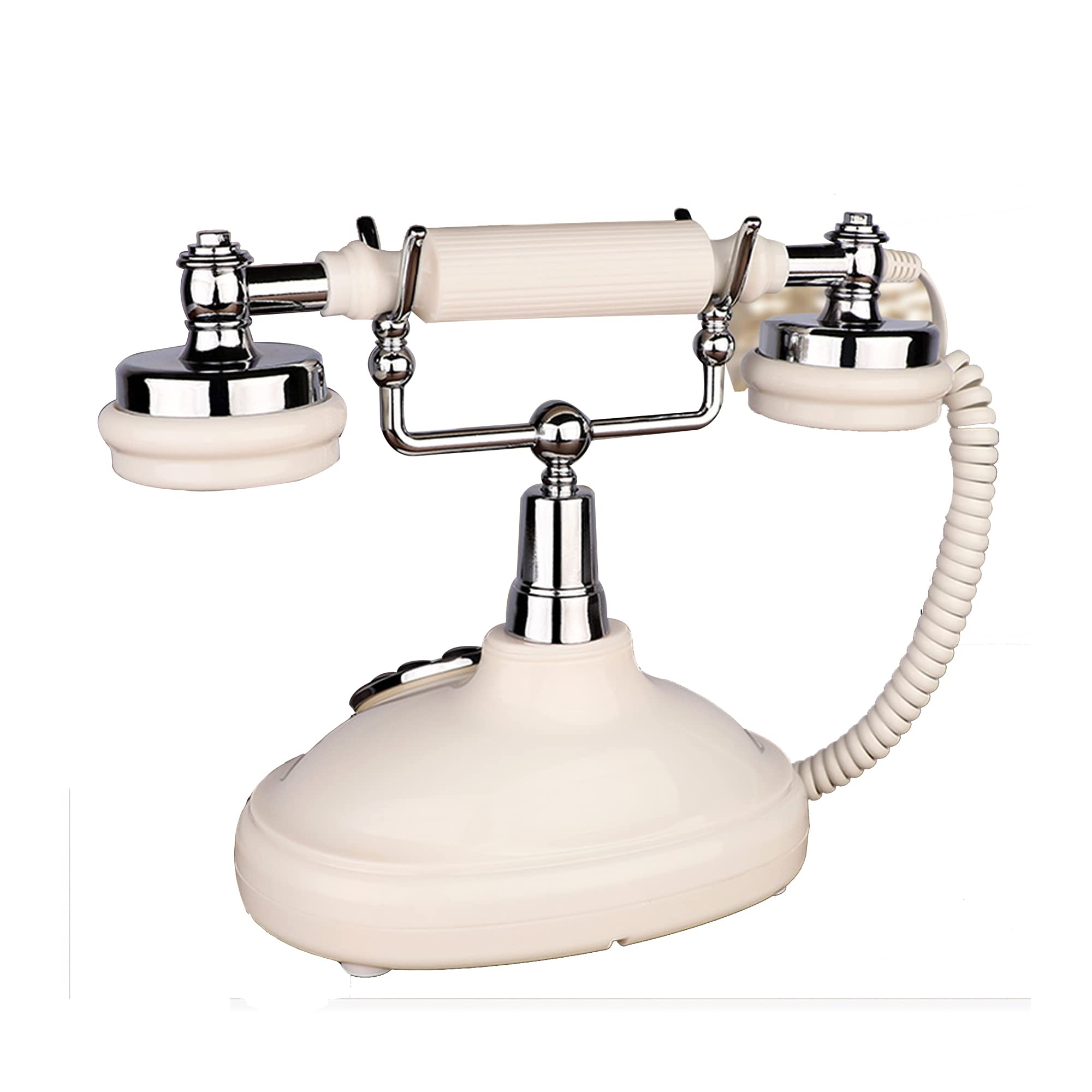 Retro Vaste Vaste Telefoon, Telpal Witte Klassieke Vintage Oude Mode Telefoon Voor Thuis &amp; Kantoor, wired Antieke Telefoon Thuis