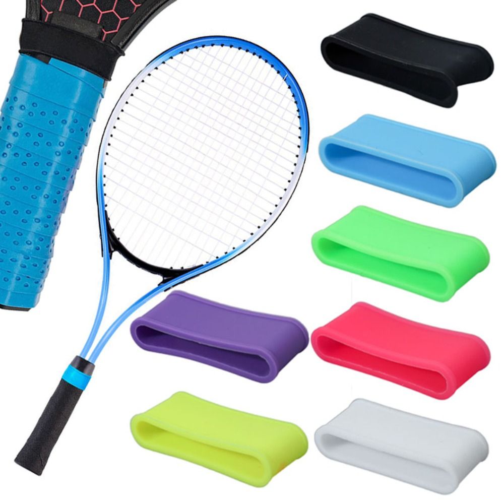 Multicolor Sealing Silicone Ring Flat shape Badminton Raquet Handle Overgrip End Environment Protection Tennis Racket