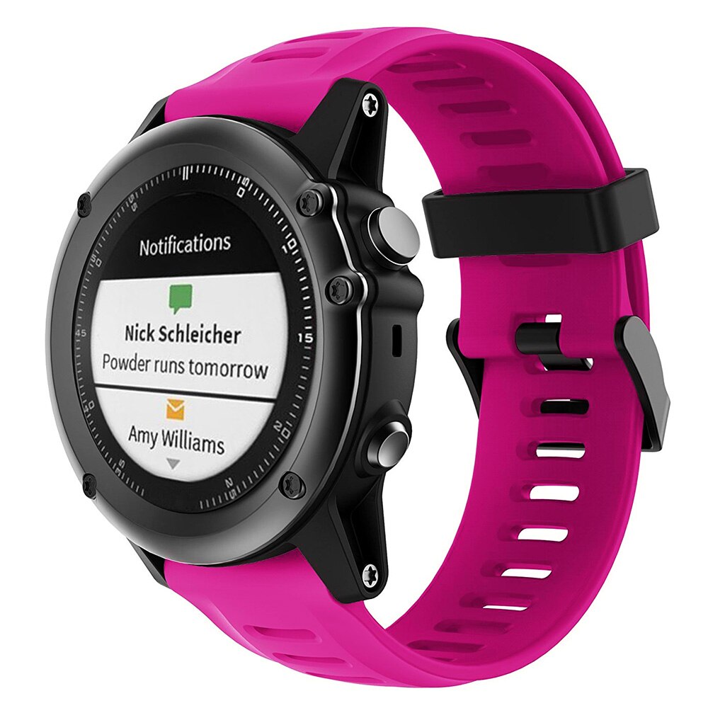 26mm silikonrem för garmin fenix 3 smartwatch armband handledsbyte för garmin fenix 3 hr/ fenix 5x tillbehör