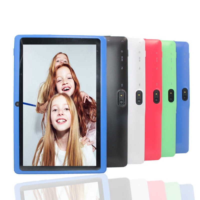 ¡Novedad! 1pc tableta de tableta de 7 pulgadas 4GB ROM Android 4,4 Quad Core para Q88 cojín para niños