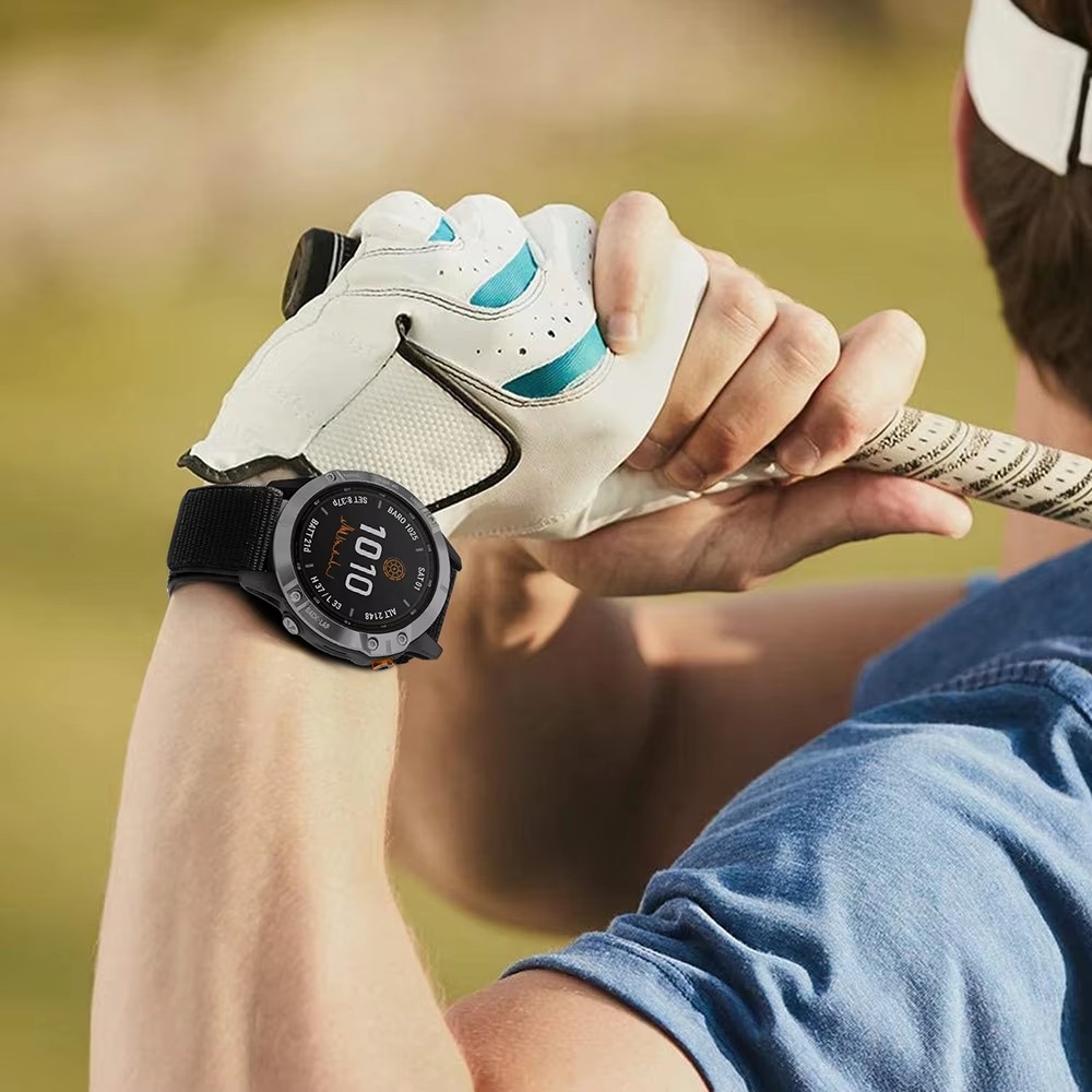 Til garmin fenix 6 6s 6x pro 5 5s Plus 7 7s 7x erstatningsklokkerem til garmin fenix 8 klokkerem 20/22/26mm vevd nylon