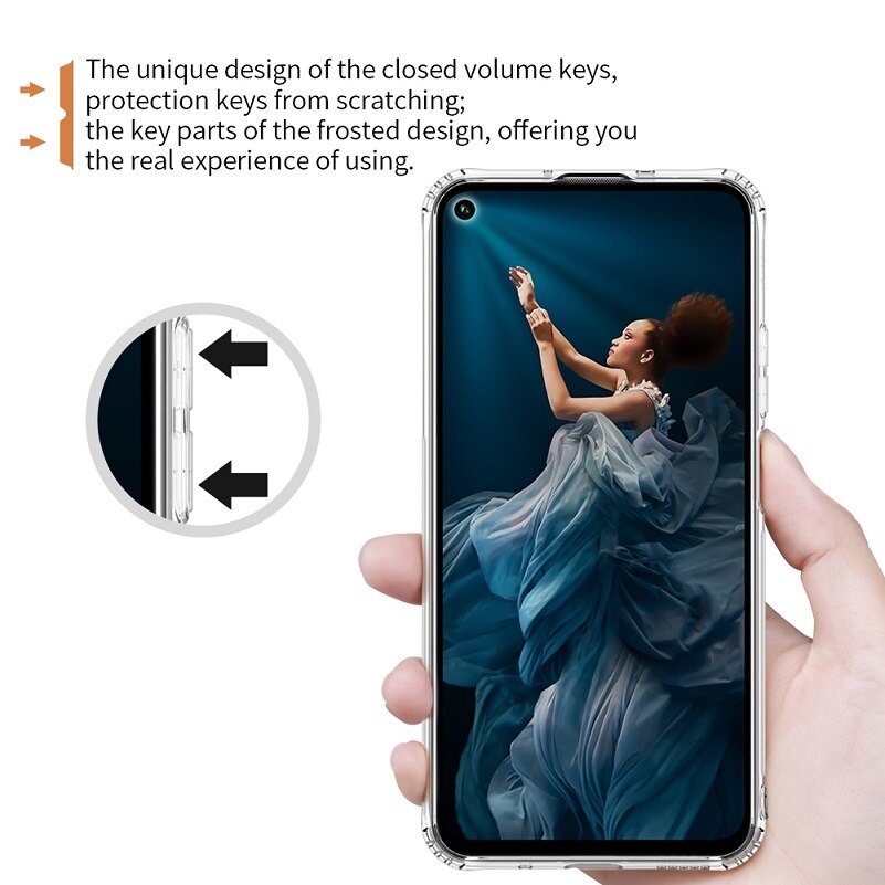 Pour Huawei Honor 20 étui Nillkin Nature Transparent Transparent souple silicone protection en polyuréthane thermoplastique couverture pour Huawei Honor 20 Pro étui 6.26''