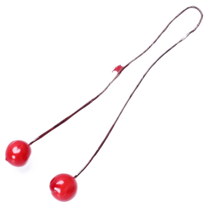 500 bær deco røn bær wire dia . 0.8cm rød kunstig: Default Title