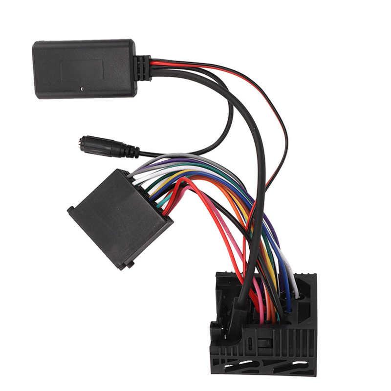 Car Audio Connector Bluetooth Audio Adapter Cable Stereo Bluetooth 5.0 with Microphone for Modification
