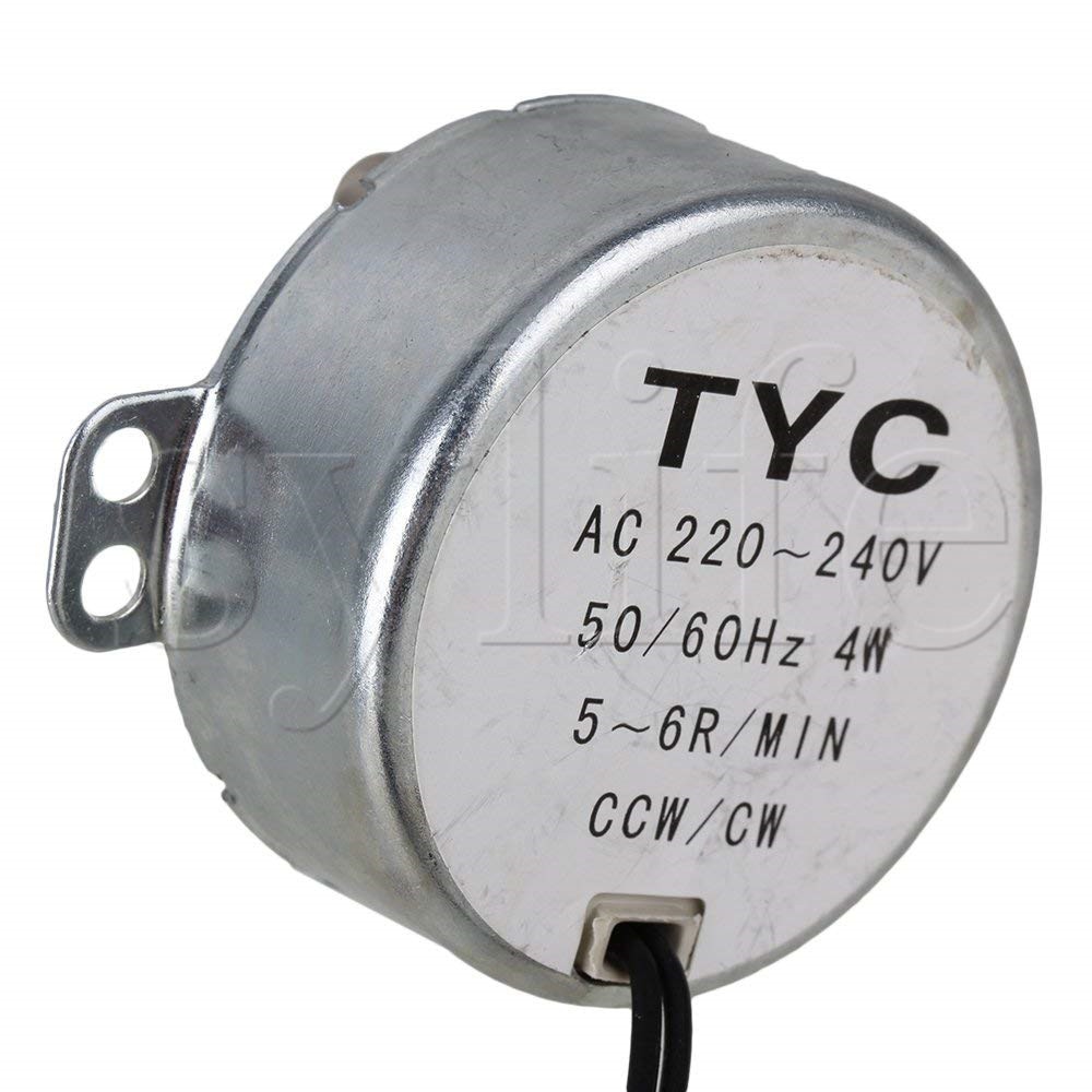 Synchronous Motor AC 220-240V 50/60Hz 4W 5/6 RPM Robust TYC-50 Torque 4KGF.CM