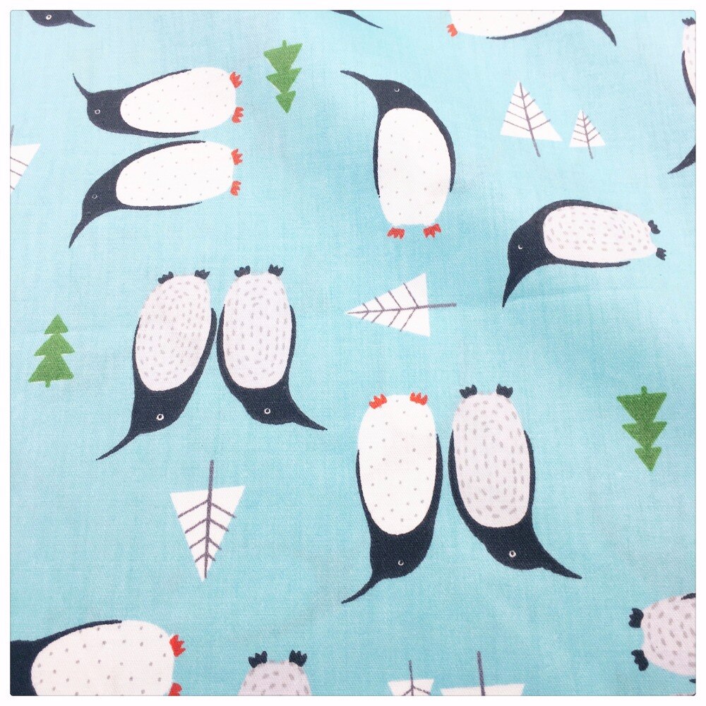 Pingouin Twill coton tissu bricolage Tilda quilting bébé tissu enfants literie patchwork tissu maison Textile couture dessin animé tissu