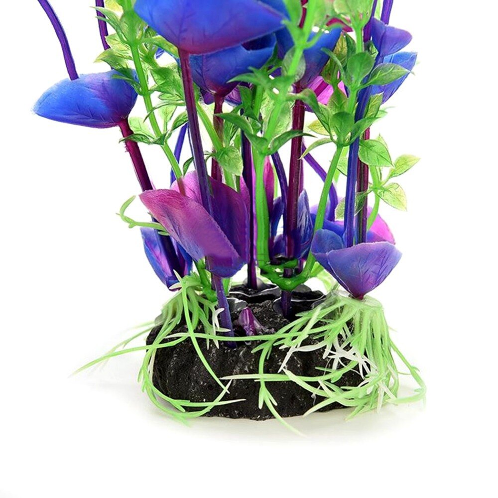 Artificial Water Plant Purple Aquatic Grass Fish Tank Aquarium Decor Accessories