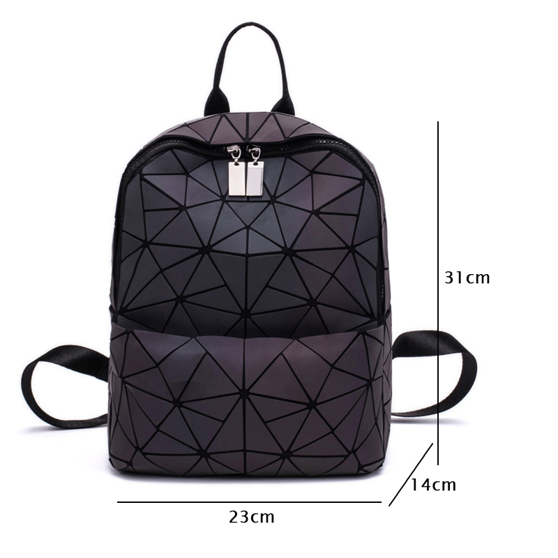 Frauen Rucksack Schule Tasche Für Jugendliche Mädchen Große Kapazität Rucksäcke Reisetaschen für Schule Zurück Pack holographische Bagpack: klein