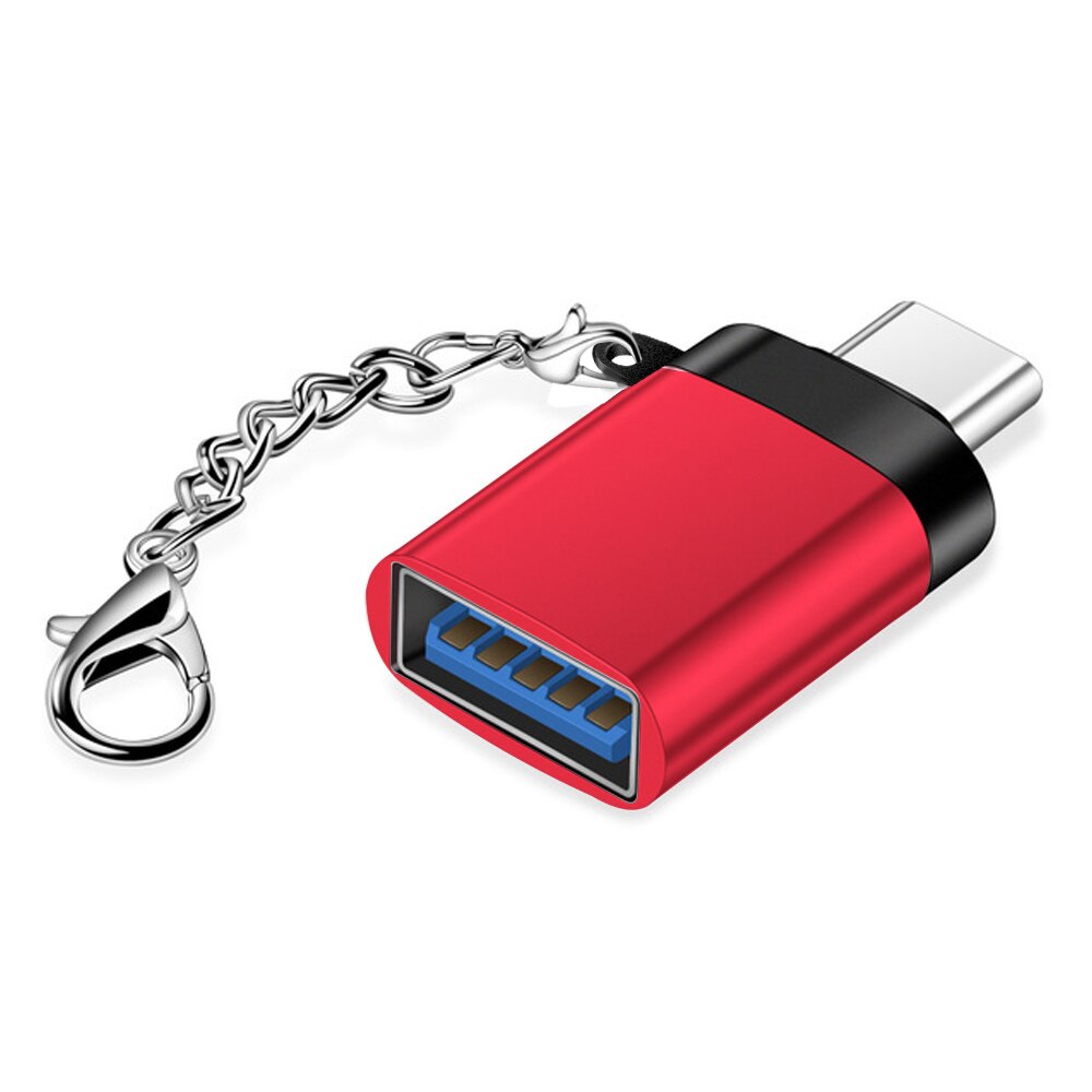 Usb C a Usb 3.0 Otg Tipo C Adattatore convertitore per Macbook pro Oneplus 7 pro 7 T di Un Più samsung S10 S9 S8 Huawei P20 pro di Tipo-C: Rosso