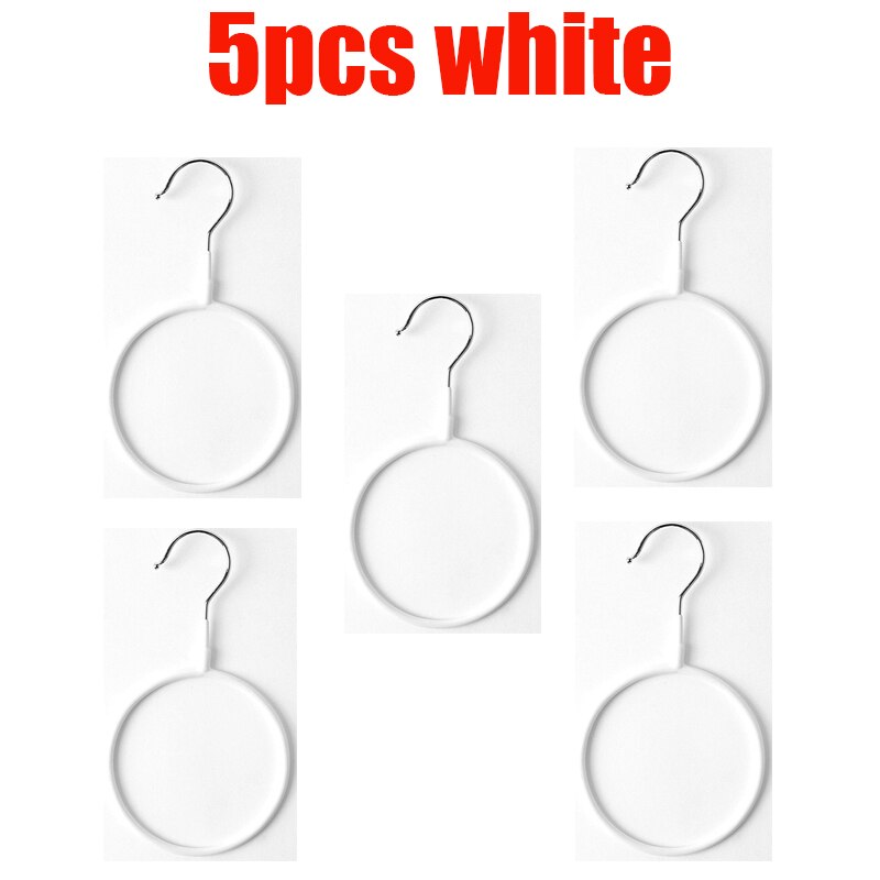 Suporte de chales com gancho para lenço, organizador de lenços e cachecol, rack de armazenamento antiderrapante para guarda-roupa doméstica. peças: 5pcs-white