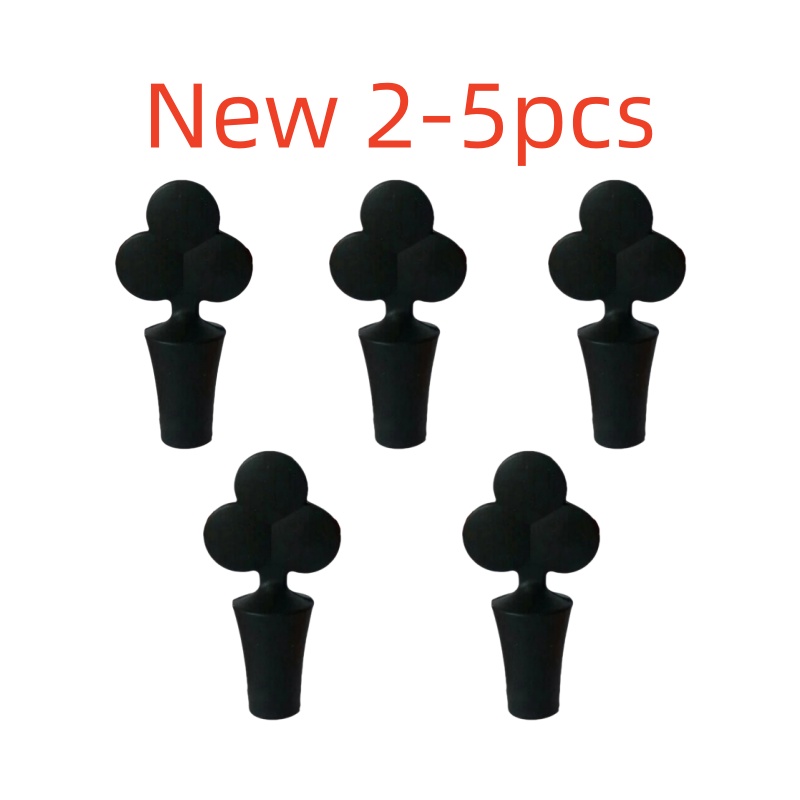 Silicone Champagne Wine Beer Bottle Cork Stopper Plug Wine Bottle Sealer Cap Stopper Bar Kitchen Tool Vacuum Sealed Sealer Plug: Rose Red