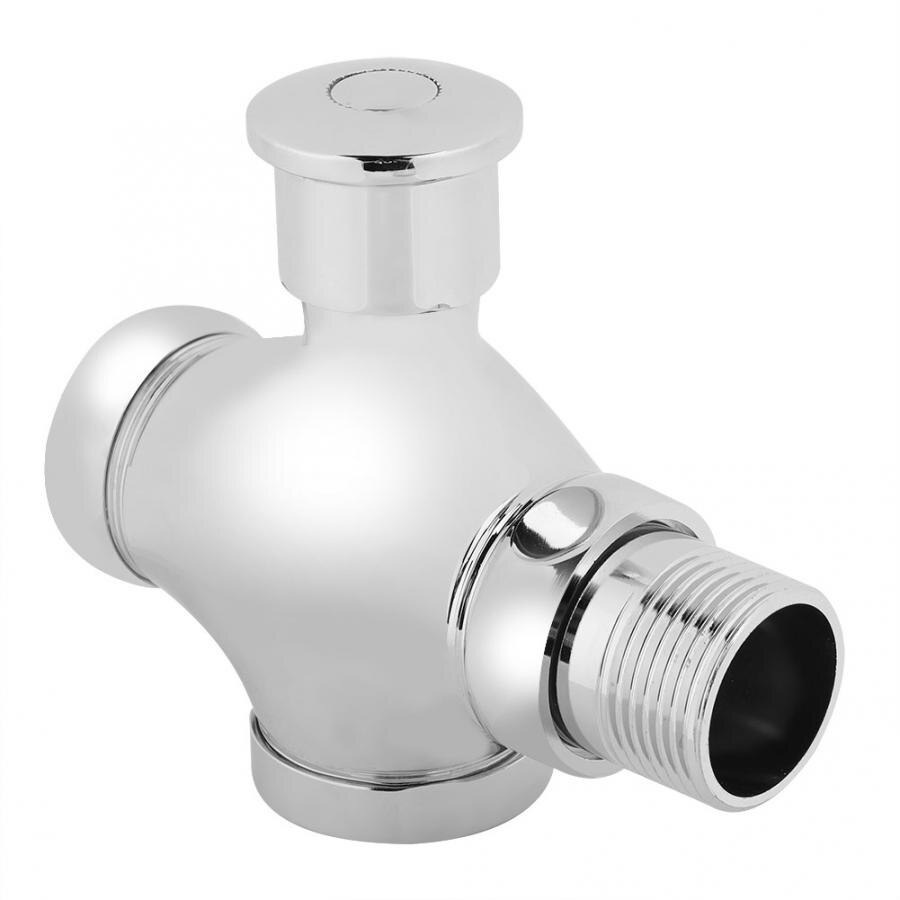 Public Stool Flushing Valves Hand Pressing Type Toilet Drain Valve Metal Hotel Bathroom WC Urinal flush valve toilet part