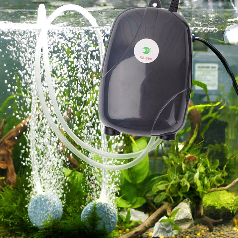 Mini Fish Tank Air Pump Energy Saving Efficient Aquairum Oxygen Pump Air Compressor For Fish Oxygen Circulation 3W/5W
