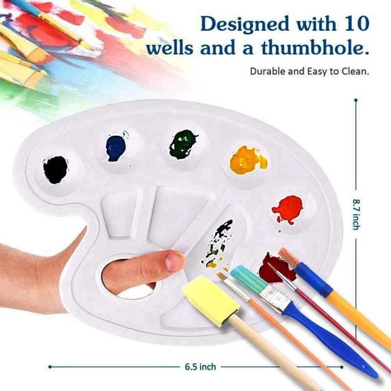 Sponge Paint Brushes Kits, 43 Pcs Kids Painting Brushes Drawing Tools Kits, DIY Paint Sets For Kids Arts And Crafts