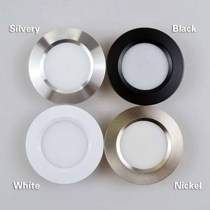 Mini Spot Lumineux LED Ultra-Mince Encastrable pour le Plafond, Idéal pour un Salon, une Maison ou un Hôtel, 14mm, 3/5/7W, 12V, 2 Pouces, D55 mm