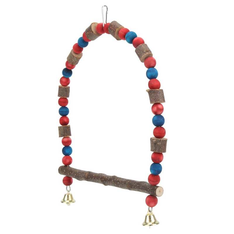 Hanging Bird Swing Toy Standing Parrot Swing Encourage Natural Behavior Safe Relieve Boredom for Lovebirds for Parakeets