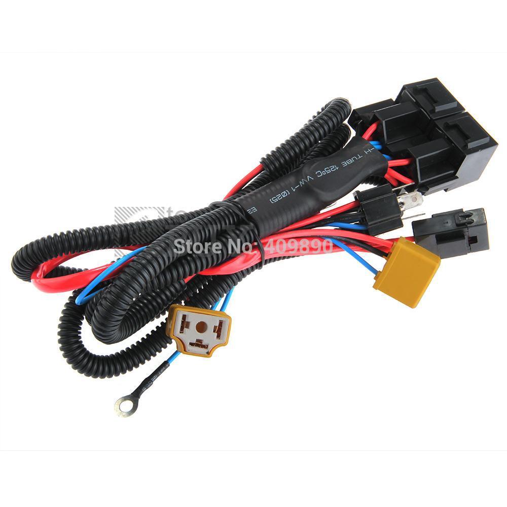 H4/9003 Headlight Booster Wire Harness Connector Relay Fuse Socket