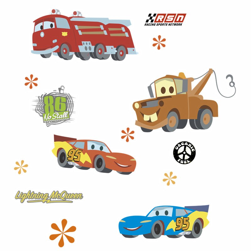 cartoon animal train balloon children's room kindergarten decoration wall stickers background wall stickers: 2