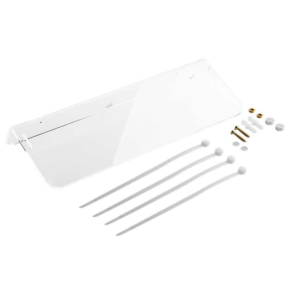 Wandmontage Metalen Draadloze Wifi Router Dozen/Tv Set-Top Box Verticale Router Acryl Muurbeugel Tv Set-Top Box Krachtig: Default Title
