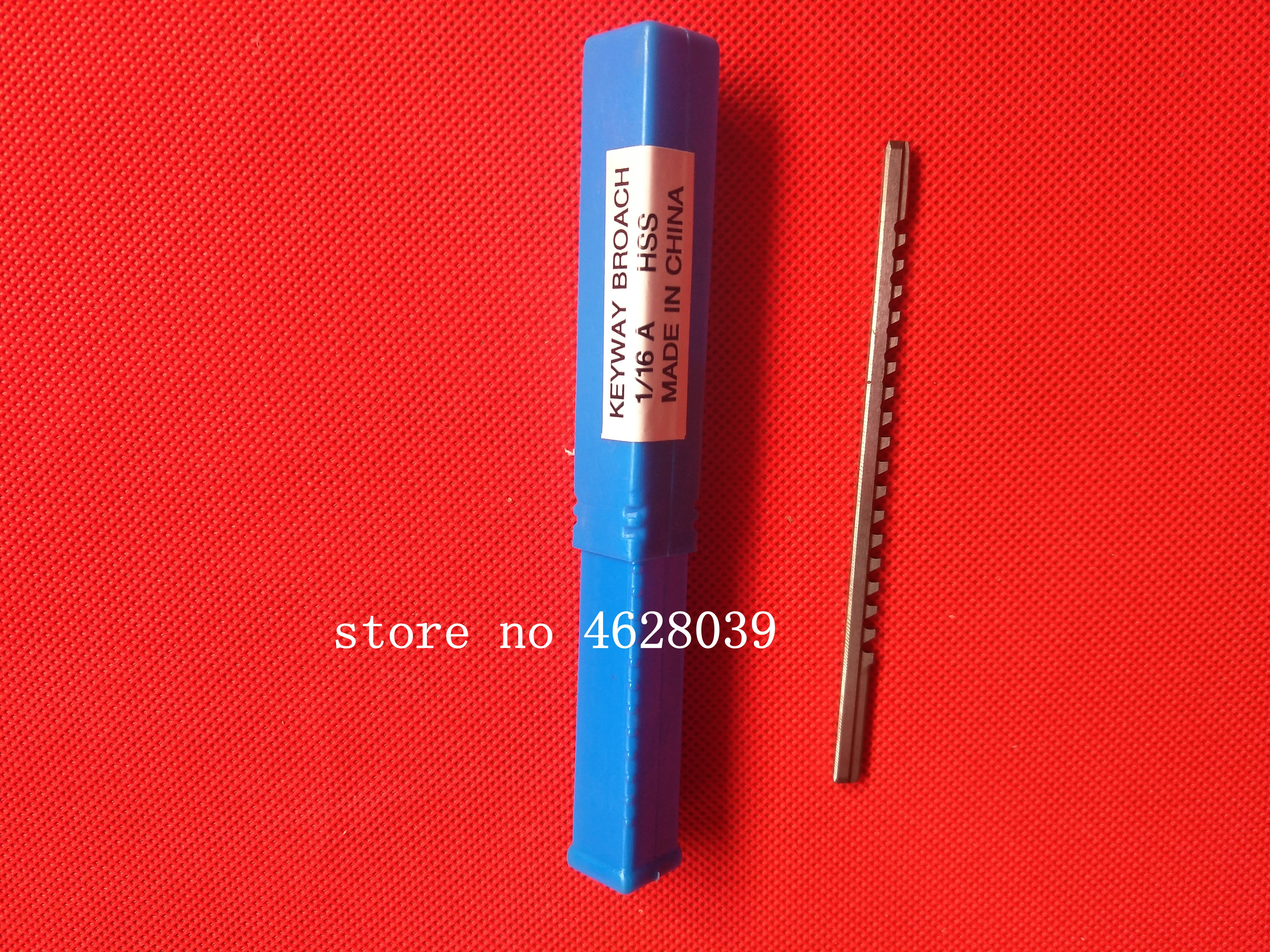 Broche à clé en acier à grande vitesse, outil de coupe HSS pour Machine à brocher CNC, pour le travail des métaux, 1/16 pouces