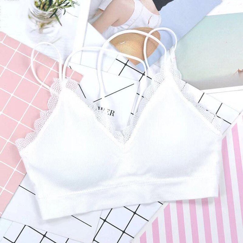 Women&#39;s Sexy Sports Rimless Underwear, Fashionable And Breathable Pure Color Modal Cotton, Popular Versatile Soft Girl Bra Top