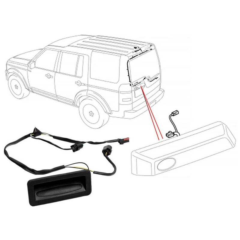 Bagagerums bagklap lås frigørelseskontakt til land rover freelander bil bagudløser håndtag reparationsafbrydere  lr020997