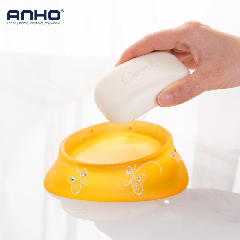 Amber Resin Bathroom Accessories Set Yellow Orange Soap Dish Mouthwash Cup Toothbrush Holder Soap Dispenser Lotion Bottle