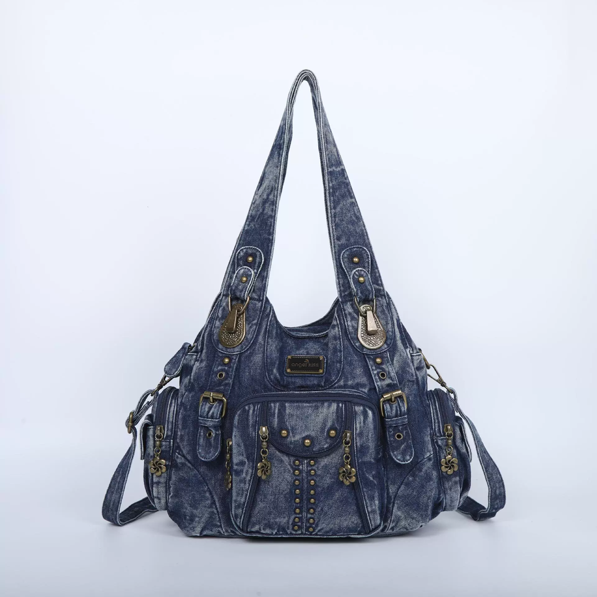 Bolso de mano para mujer, bolsos de hombro clásicos, bolso de PU a la , bolso de mano para mujer, bolso de hombro grande, bolsa femenina: Gris