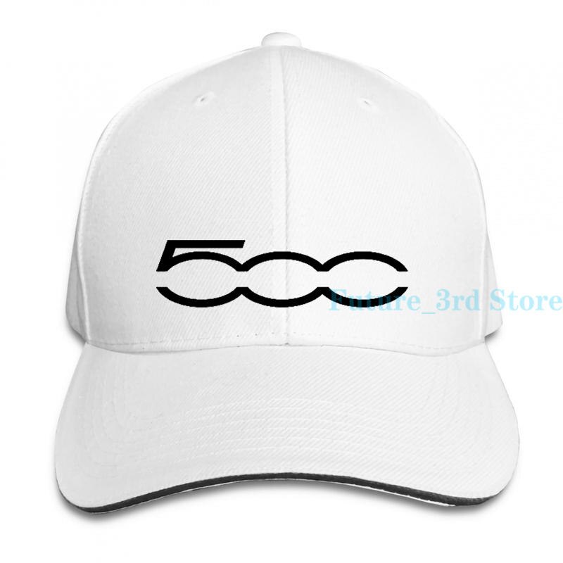 Gorra de béisbol Fiat 500 para hombre y mujer, gorra ajustable a la: 1-White