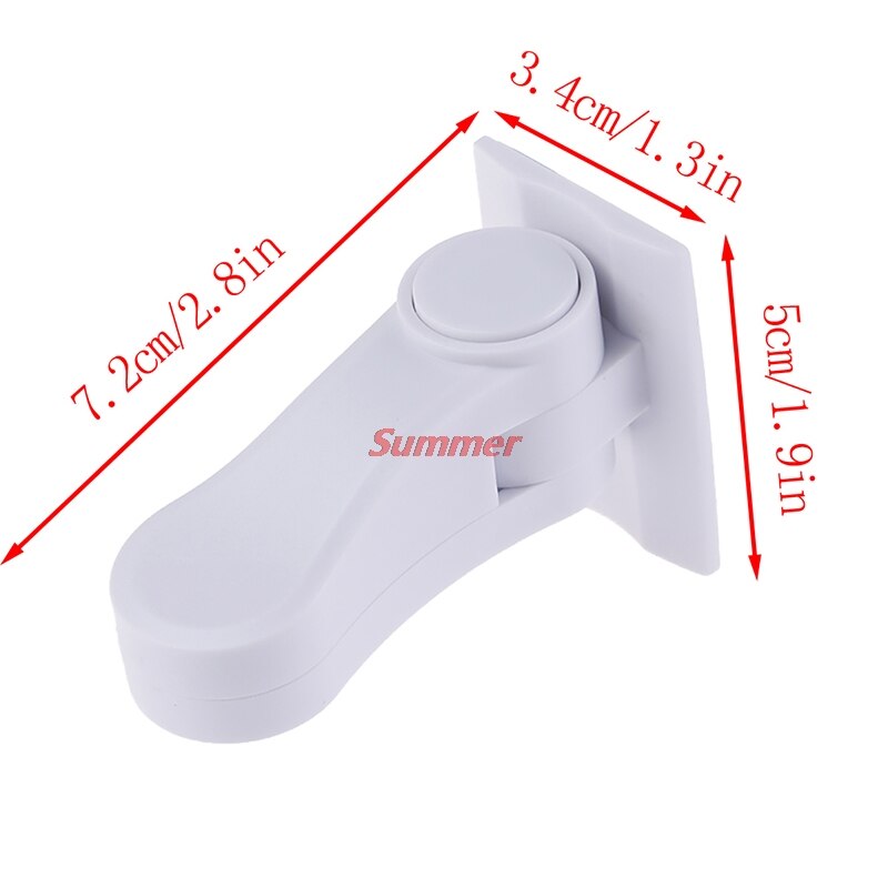 1Pcs Plastic Child Safe Security Window Door Sash Lock Safety Lever Handle Sweep Latch